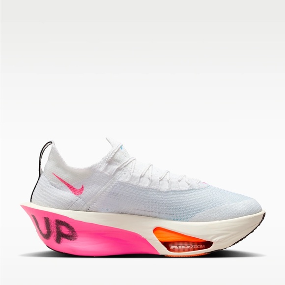 Nike Alphafly 3 Men's Road Racing Shoes Size 9 (M) / 10.5 (W) Pink/Blue/White - Picture 6 of 16